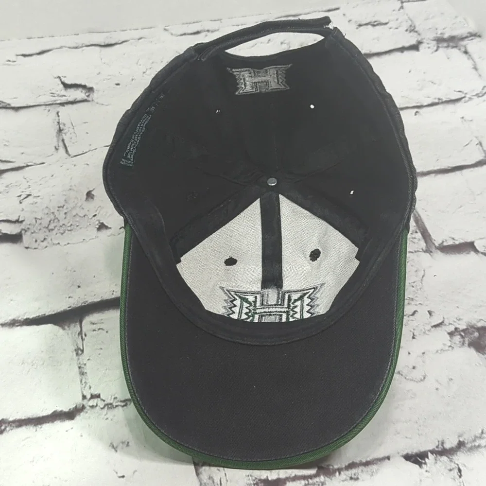 Hawaii Black Green Hat Adjustable Ball Cap‎
